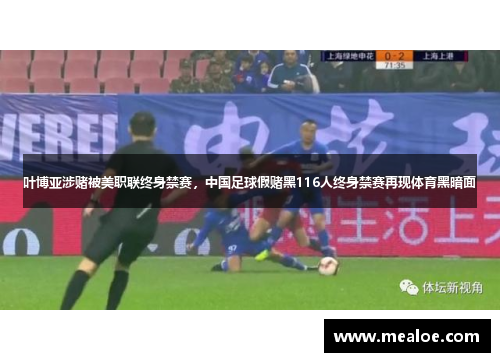 叶博亚涉赌被美职联终身禁赛，中国足球假赌黑116人终身禁赛再现体育黑暗面